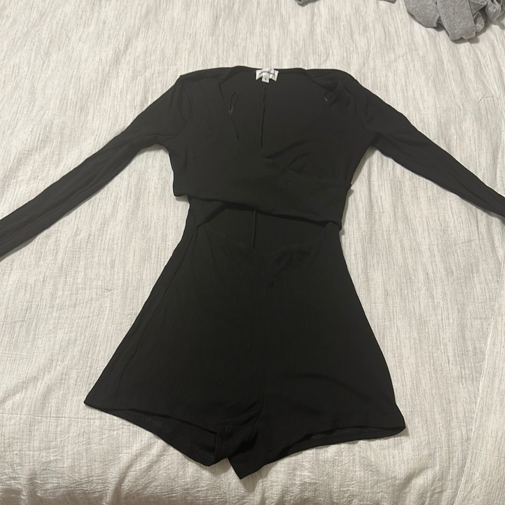 Super down cut out romper